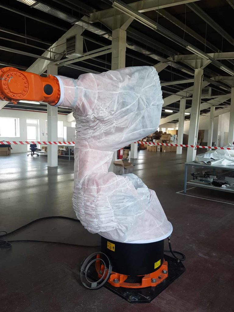 Paint applications - Robot protection, robot protection cover, robotic ...
