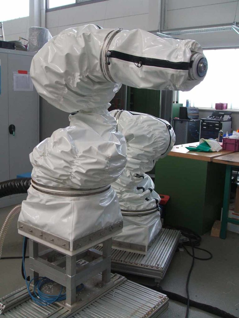 Food robot protection robot protection cover, robotic protection systems.
