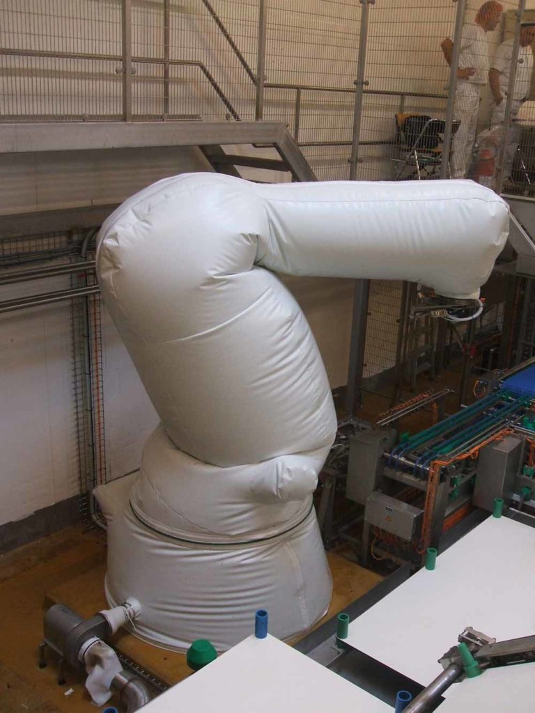 Food robot protection robot protection cover, robotic protection systems.